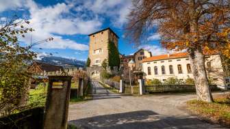 Das Schloss Rietberg im Herbst