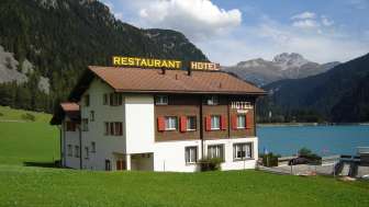 Das Hotel Restaurant Seeblick im Sommer