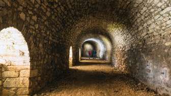 Die Lawinengalerie am Splügenpass