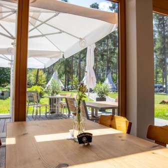 Das Restaurant Viamala vom TCS Camping in Thusis